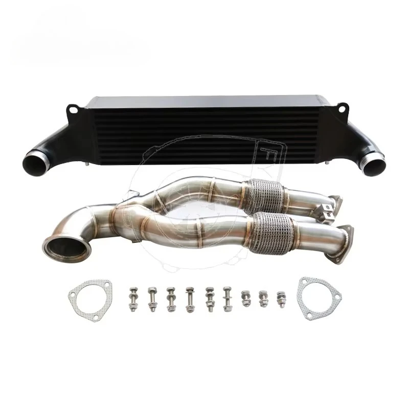 For TOP GRADE TTRS & 8V RS3  Downpipe+intercooler Kit
