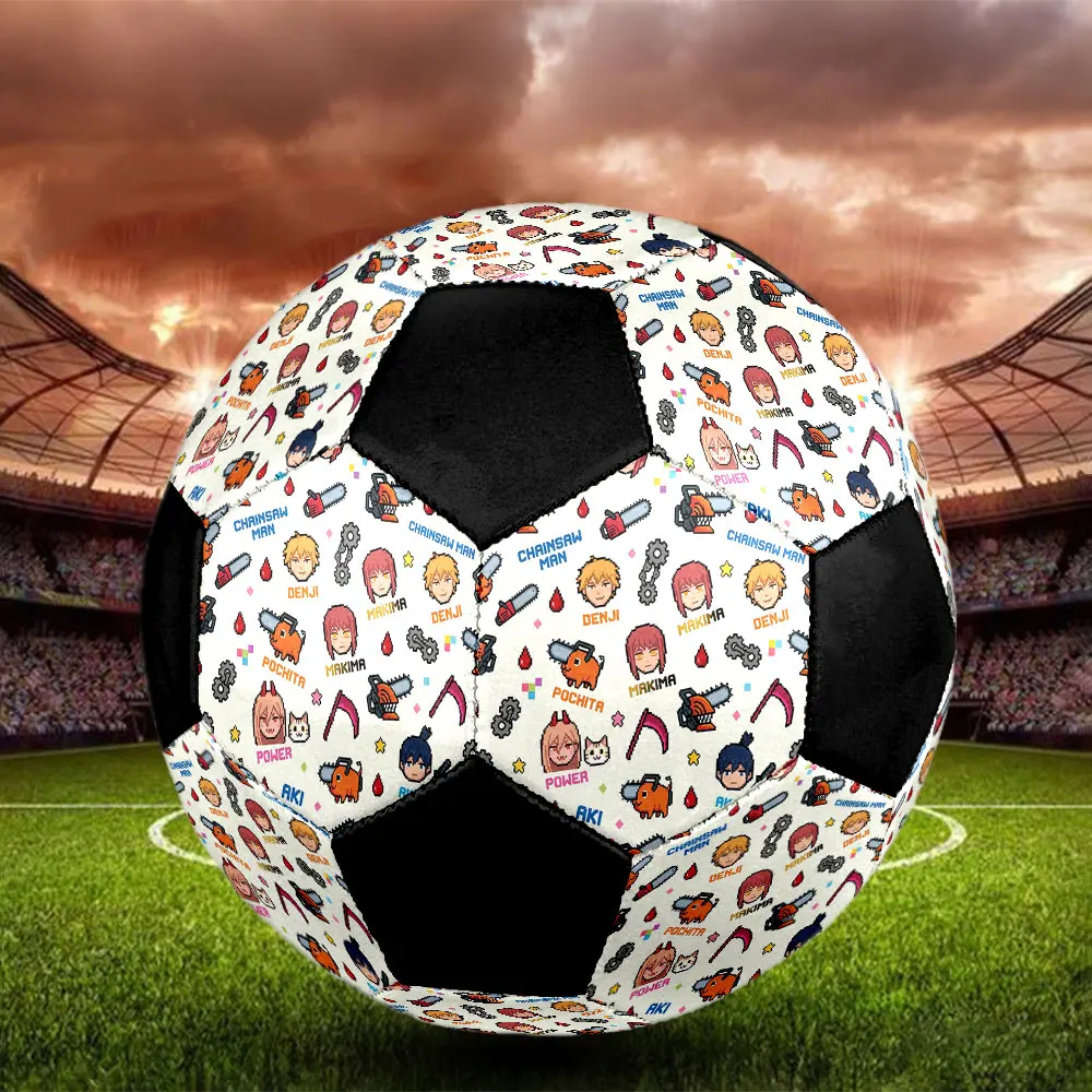 1PC Chainsaw Man Soccer Ball Football Size 5 Indoor Soccer Ball Fashion Team Training 1PC artwarming Surprise -HE39