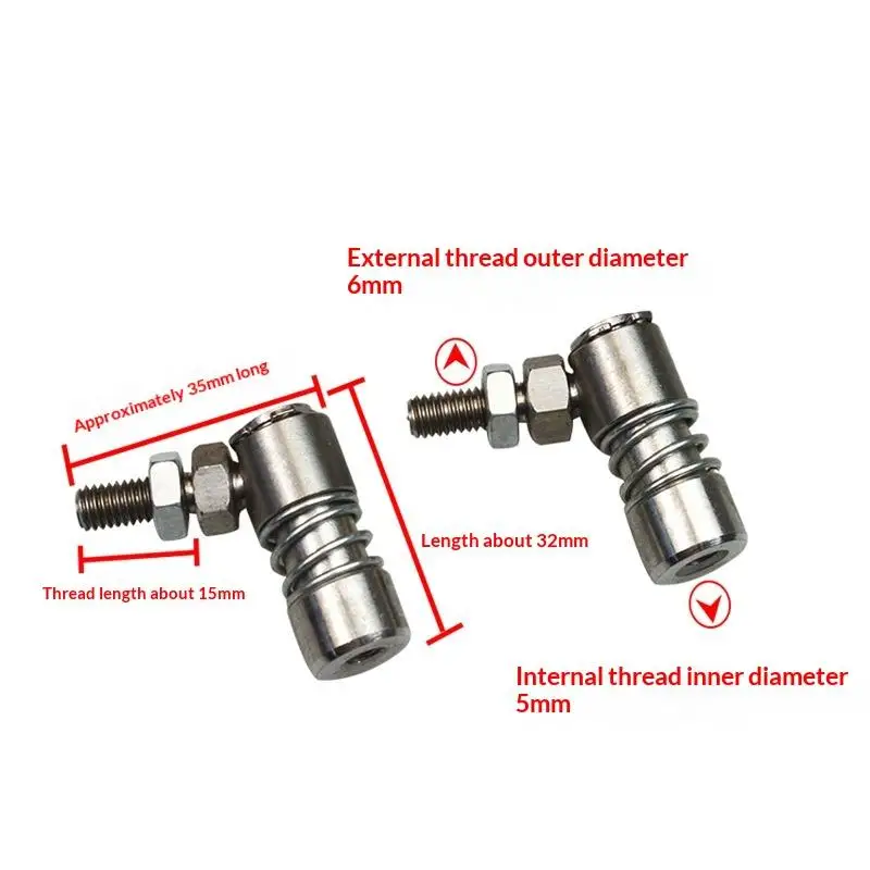 M5 M6 Boat Throttle Ball Joint Stainless Steel Shift Control Cable Tie Rod End Connector For Yacht Boat Repair Parts Accessories