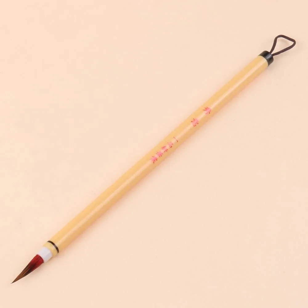 2pcs Soft Hair Chinese Brush 0.5cm Imitation Rabbit Hair Painting Pen for Chinese Soft Grip Lightweight Hook Line Pen
