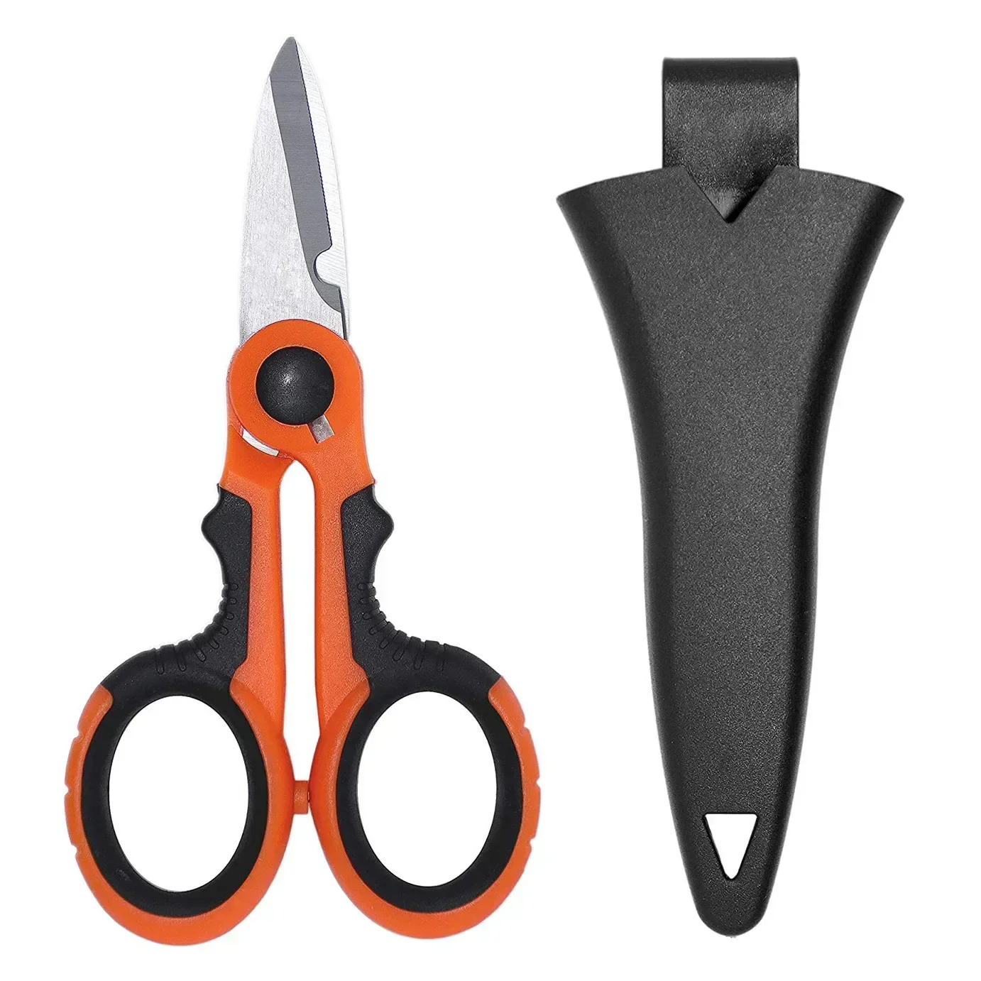 

High Carbon Steel Scissors Household Shears Tools Electrician Scissors Stripping Wire Cut Tools for Fabrics, Paper and Cable