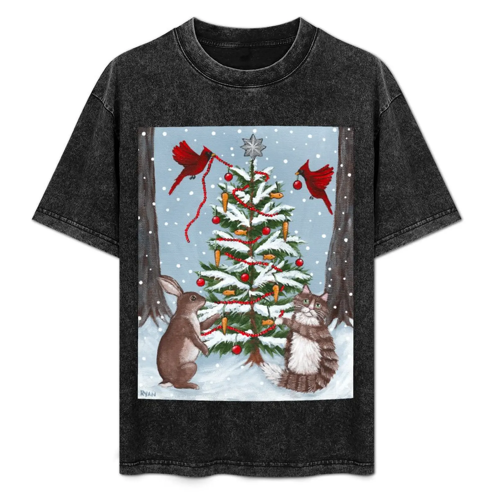 

Decorating the Christmas Tree With Friends T-Shirt Plus Size Short Sleeve T-Shirt