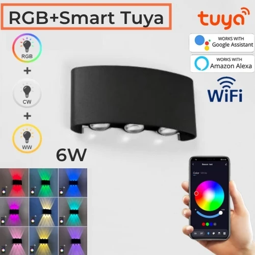 khelse Tuya RGB LED Outdoor Wall Light IP65 4