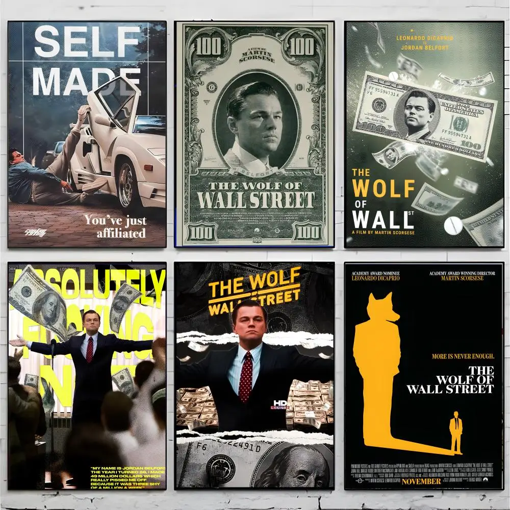 Finance Movie T-The Wolf of Wall Street Poster Premium Decor Art & Gift for Household Lounge Home Ornaments