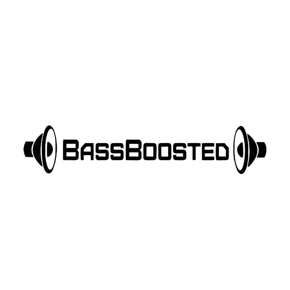 Car Styling Funny BassBoosted Bass Boosted Car Vinyl Decal Body Stickers PVC Carving Vinyl Decal Car Accessory
