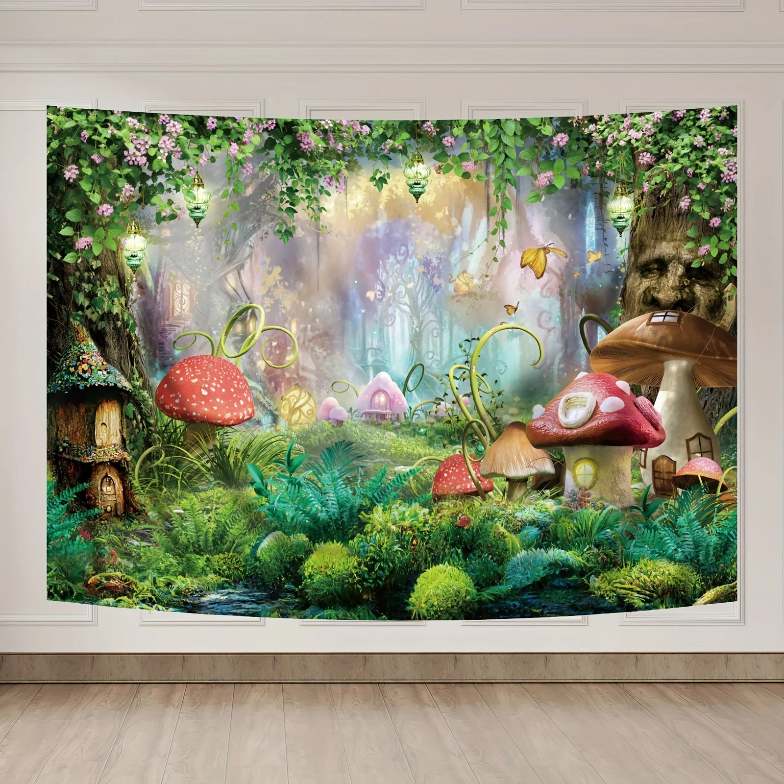 Fairy tale Background Wonderland Birthday party  Background Table Banner Photo booth Background Photo studio Photo studio