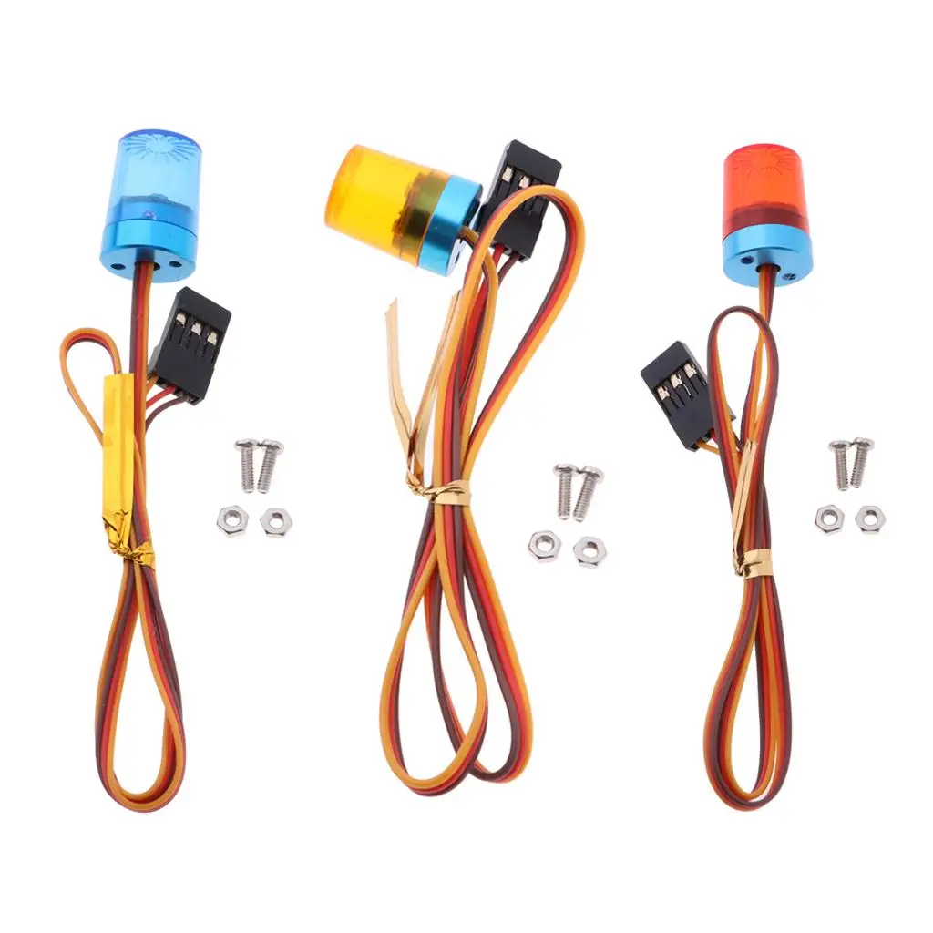 1/10 RC Car   Flash Light Rotation 4 Modes   Bright LED Blue/Orange/Red