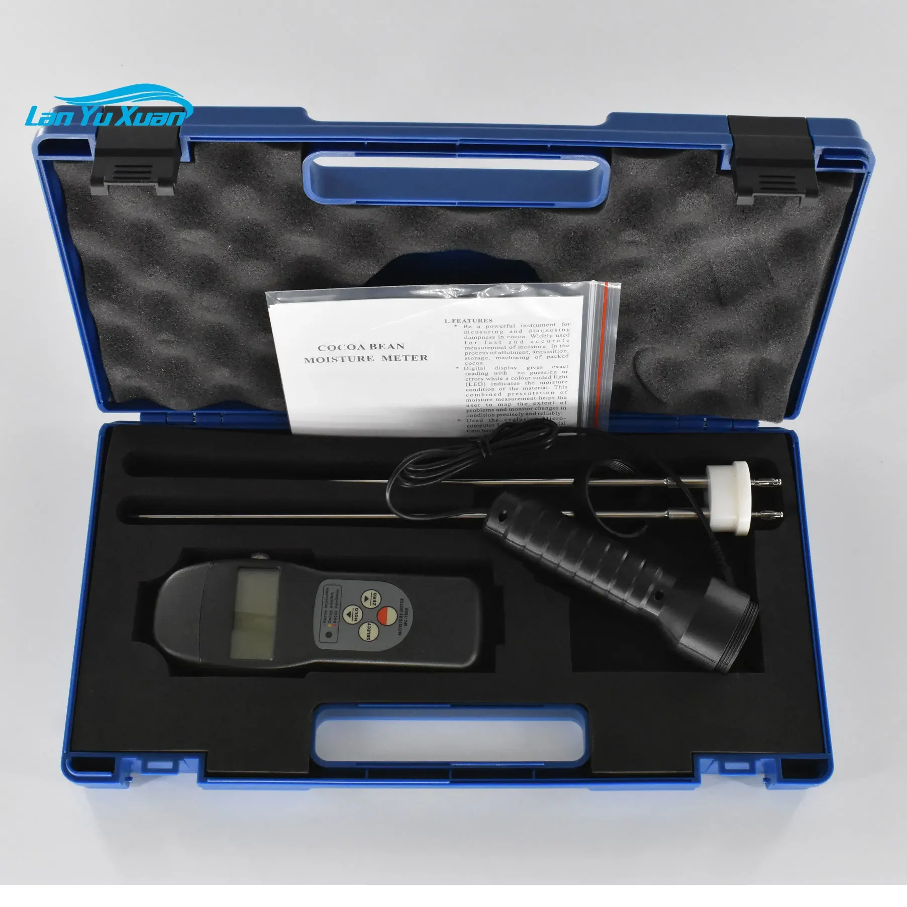 MC-7825COCOA Cocoa Bean Moisture Meter Tester 0-24% for   Water Measurement Analyzer Equipment