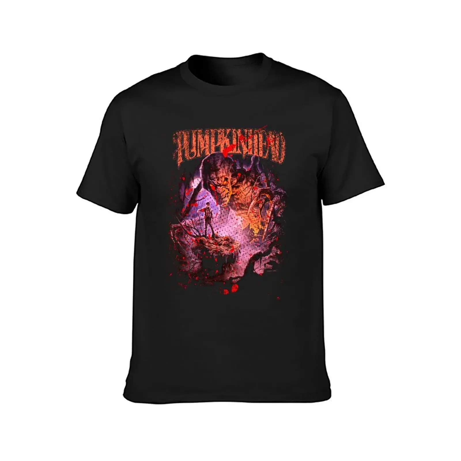 Exploring Pumpkinhead's Vengeful Entity T-Shirt blue archive Blouse custom shirt Short sleeve tee men