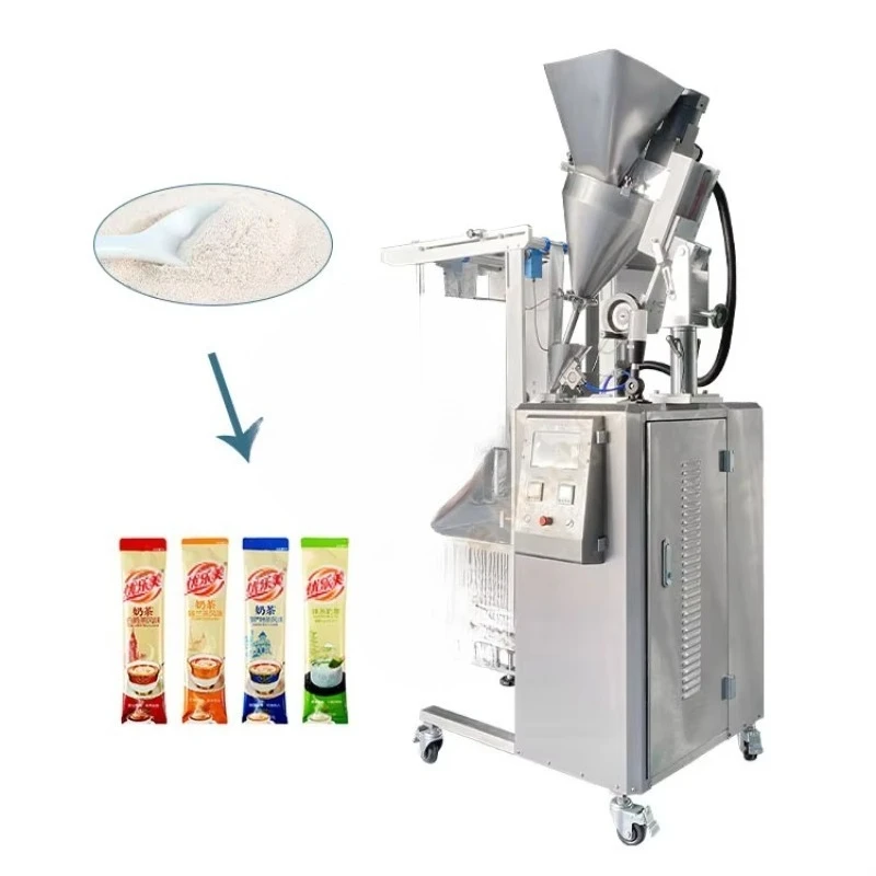 Customized Fully Automatic Package Gari Condiment Sugar Stick Pack Powder Machine for Fill and Pack Spice