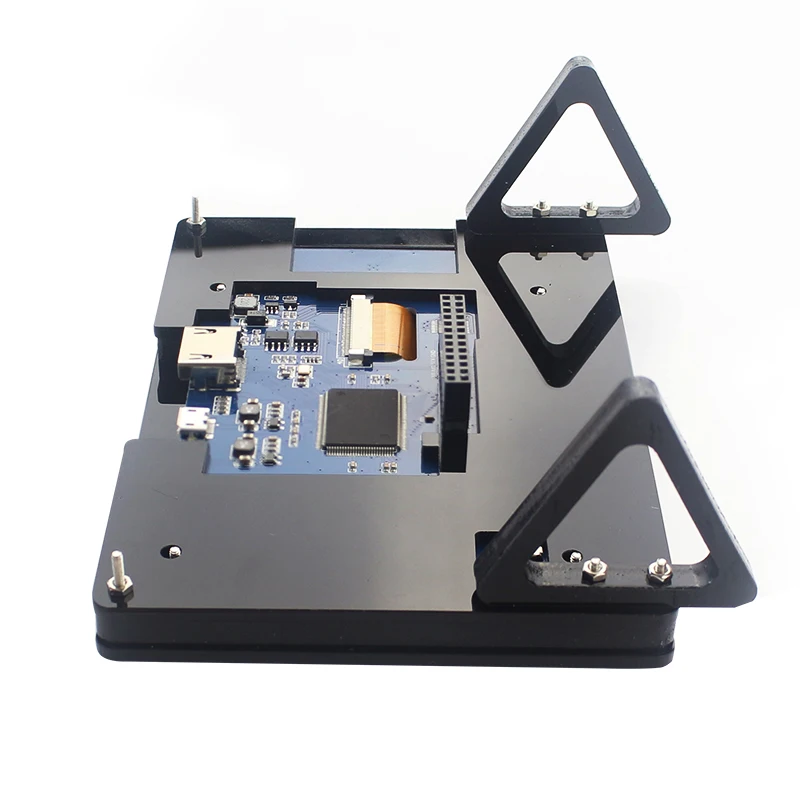 5-inch Screen Protective CaseBlack White LCD Stand Bracket for Raspberry Pi  for Raspberry Pi 3 Model B Plus RPI173