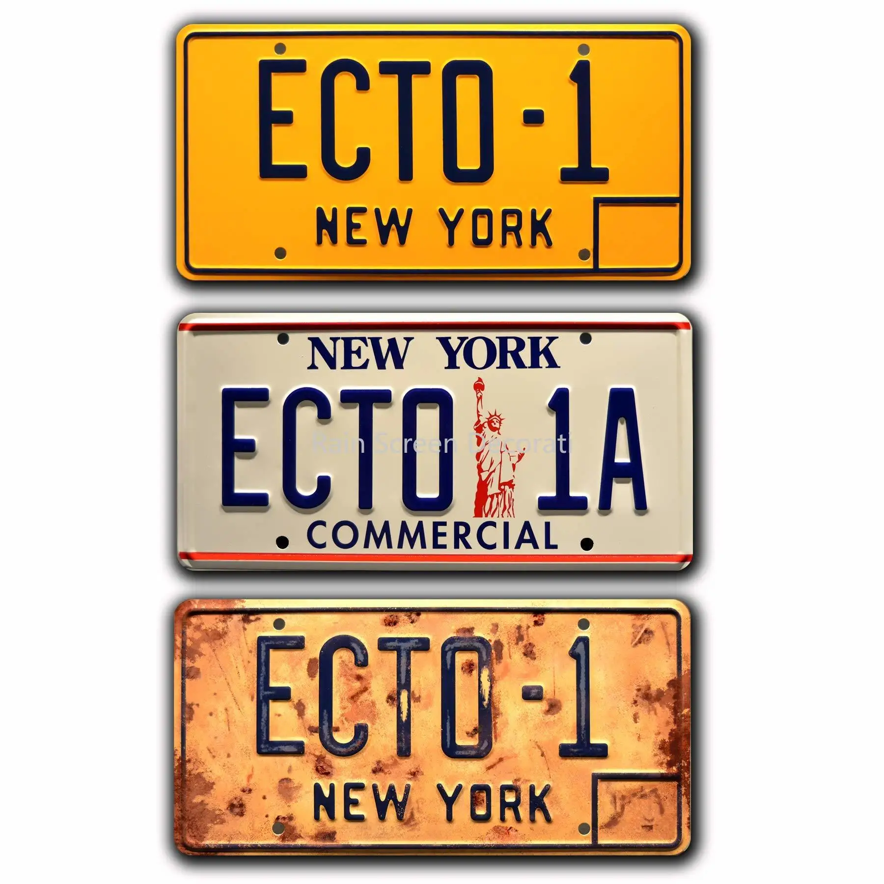 

Ghostbusters Afterlife | ECTO | Metal Stamped License Metal Stamped License Plate License Plate Frames Car Decor License Plate