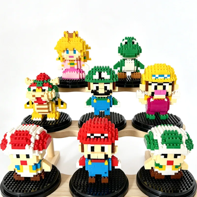 Cartoon Character Mini Micro Diamond Building Blocks DIY Assemble Bricks Desktop Ornament Puzzle Toy Birthday Gift for Adults