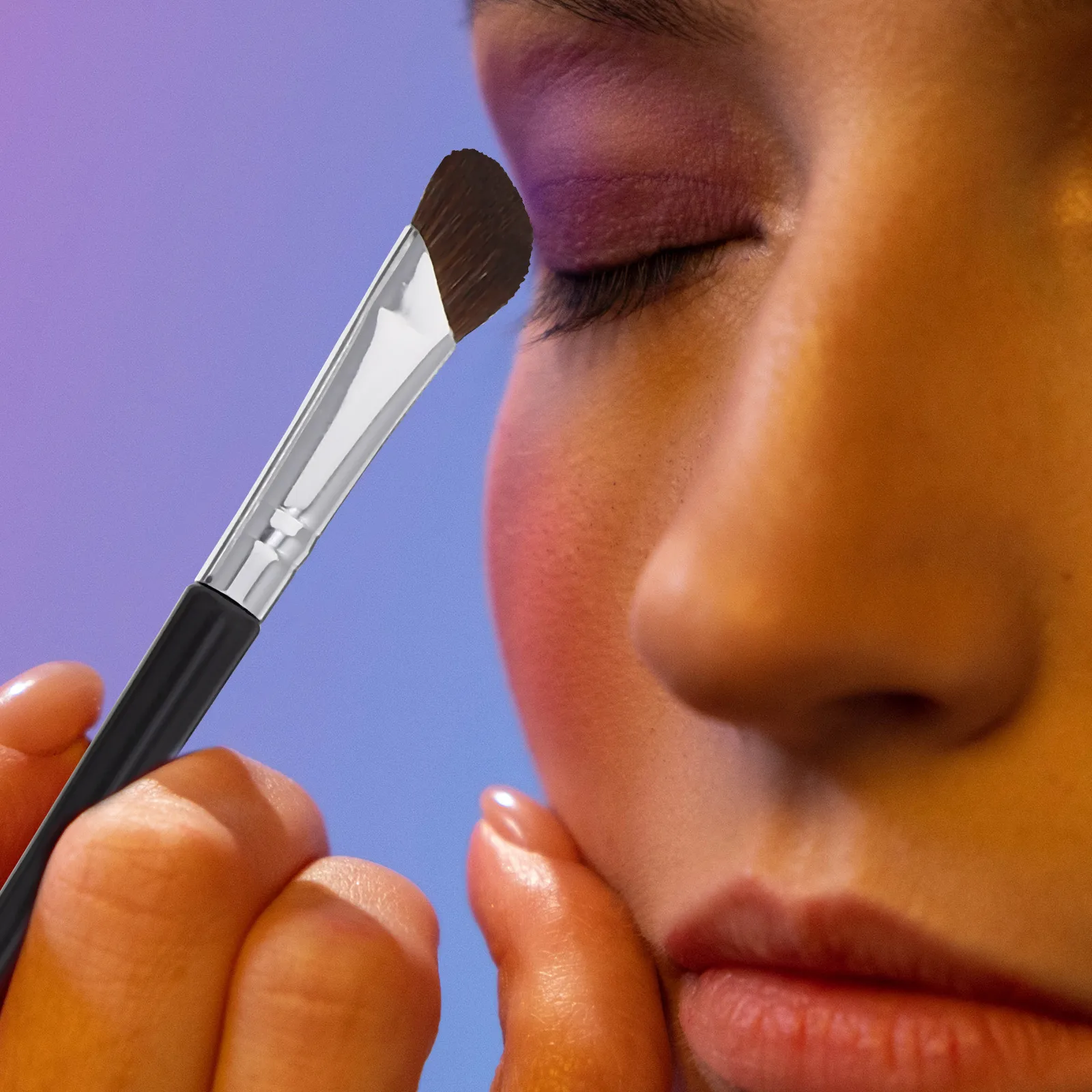 

4 pcs Angled Eyeliner Brush Set Brow Eye Makeup Tools Fine Tip Wood Handle Under Eye Concealer Brush for Eyebrows Liner