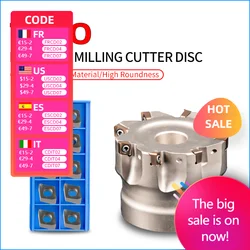 TE90-40-16-6T TE90-63-22-8T Double-sided fast feed open rough shoulder end mill 4NKT blade right angle 90 degree milling cutter