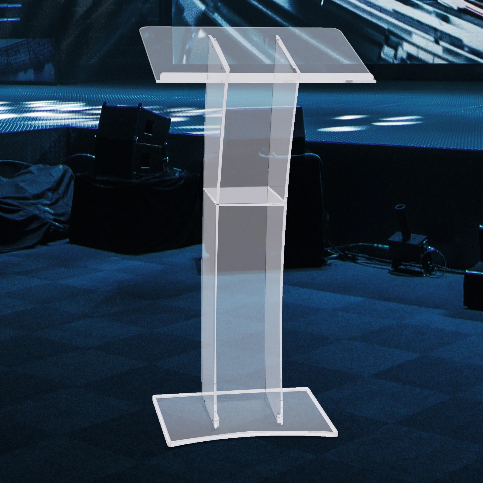 Transparent Plexiglass Lectern Stand Podium Acrylic Podium Church Pulpit Plexiglass Lectern New Debate Podium Conference