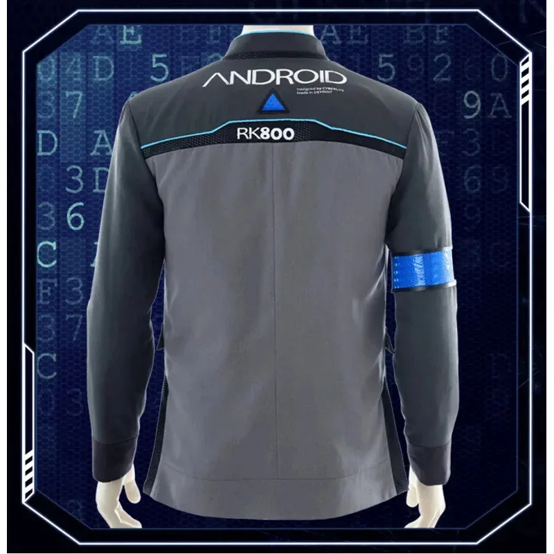 2025 لعبة جديدة ديترويت تصبح الإنسان كونور RK800 وكيل البدلة الموحدة زي ضيق كارا AX400 تأثيري حلي ل Hallowe ☆ ☆ ☆ أأ