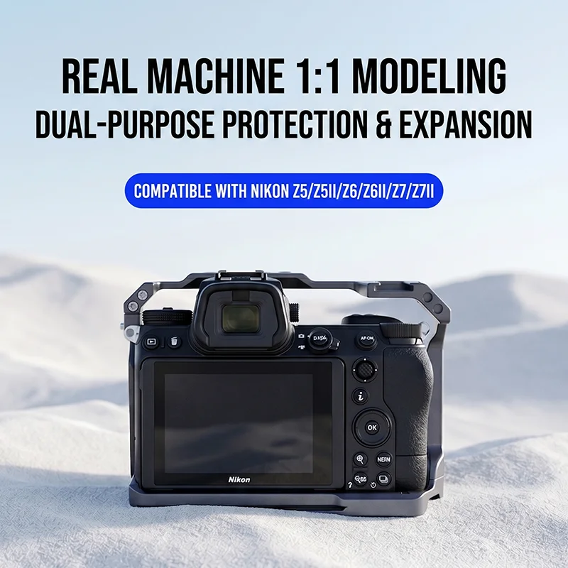 Camera Cage for Nikon Z5 Z5II - Camera Cold Shoe review and price