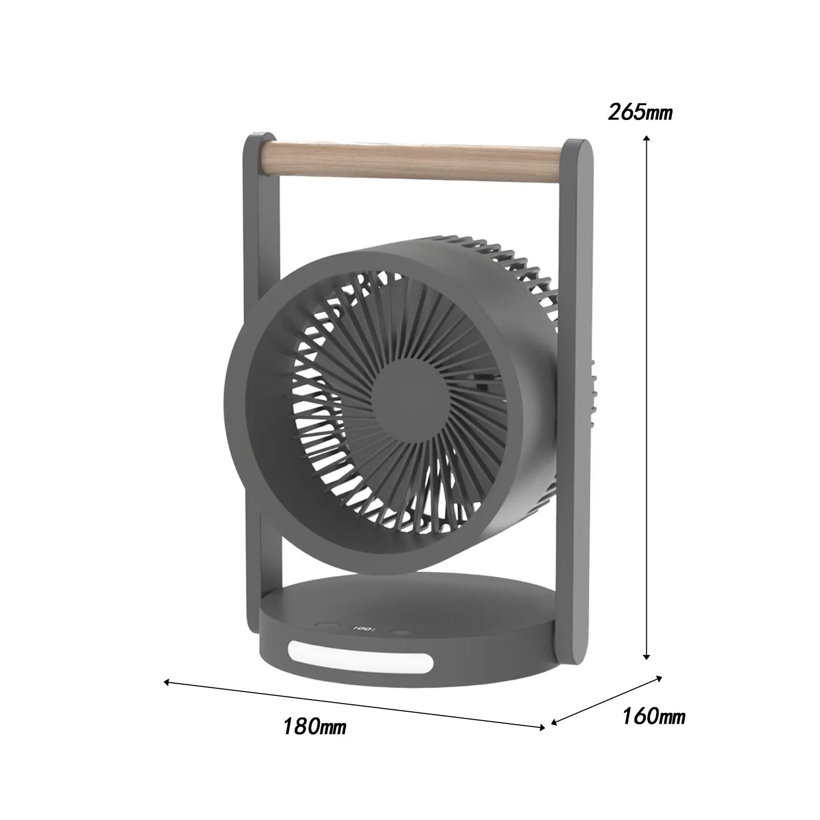 Portable Desk Fan Desktop Fan with Night Light for Living Rooms Compact