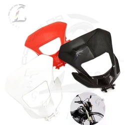 Motorcycle Headlight Fairing Mask Headlamp Cover Lampshade For HONDA XR230 XR250 XR400 Dirt Bike Motocross 2003-2007