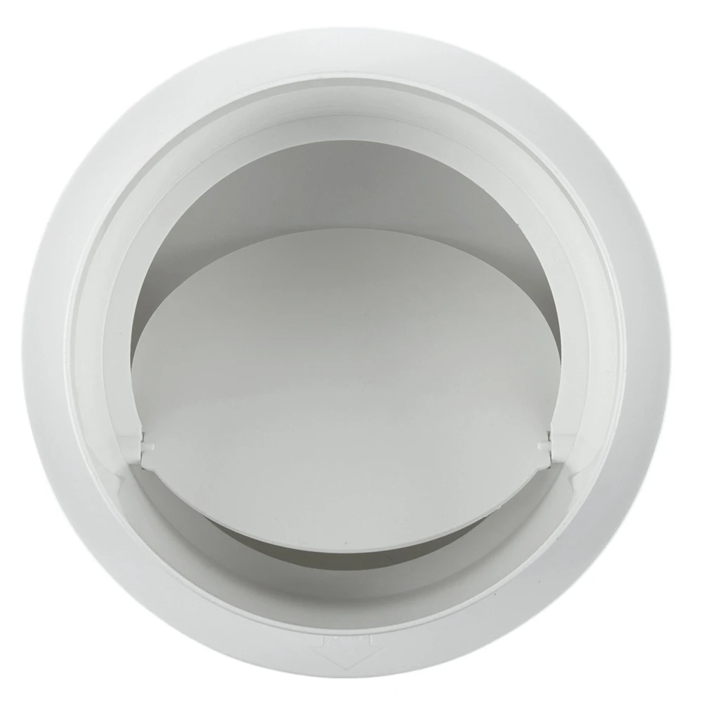 For Bathroom and Kitchen PVC Fan Check Valve with Round Pipe Backdraft Damper Designed for Ventilation to Prevent Backdraft