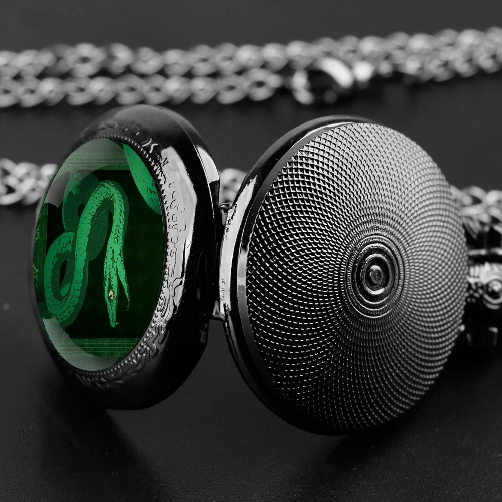 Mysterious Snake Vintage Quartz Pocket Chain Watch Necklace Watches For Men Kids Birthday Unique Gifts Mens Pocket Watches