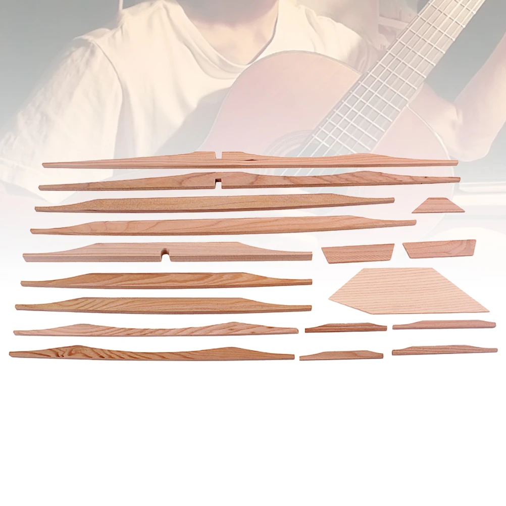 

17Pcs Spruce Brace Wood Kit 41 Inch Acoustic Guitar Luthier DIY Accessories Parts for Guitar Repair Spruce Brace Wood Kit