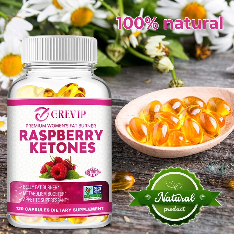 Raspberry Ketones Capsules - Supports Weight Management, Fat Burning, Appetite Suppression, Metabolism Boosting