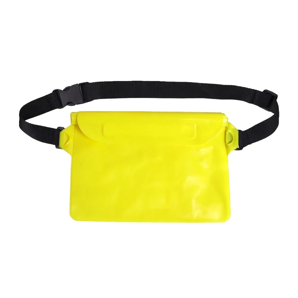 Transparent Waterproof Waist Bag 3 Layer Protection Large Capacity Swimming Bag Multi-Layer Seal With Waist Strap Protection Bag