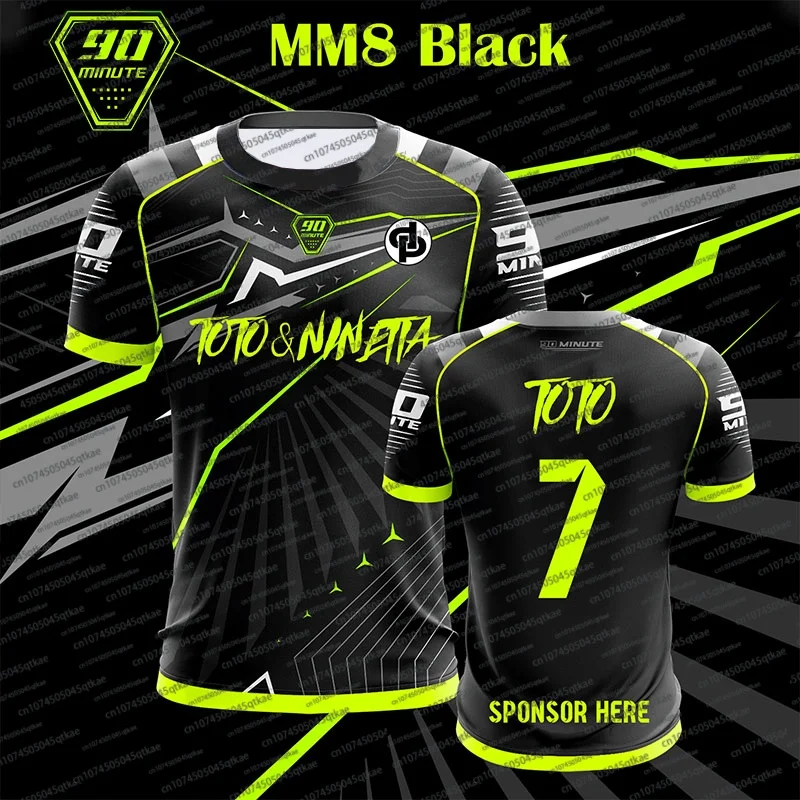 تي شيرت رجالي عصري شعبي جديد لعام 2025 تي شيرت مايوه 90 دقيقة توتو و نينيتا بري مريح غير رسمي يسمح بمرور الهواء للجنسين