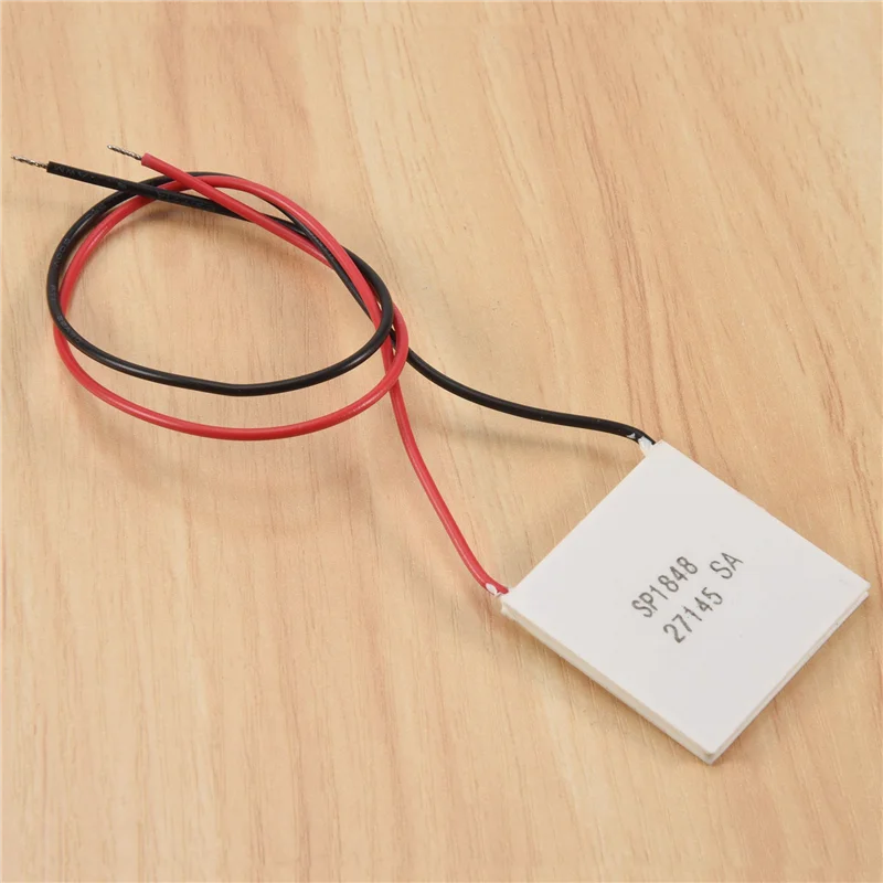 AEE7-Thermoelectric Peltier Module, High Temperature Thermoelectric Power Generator Peltier TEG 150Celsius,White 40X40mm