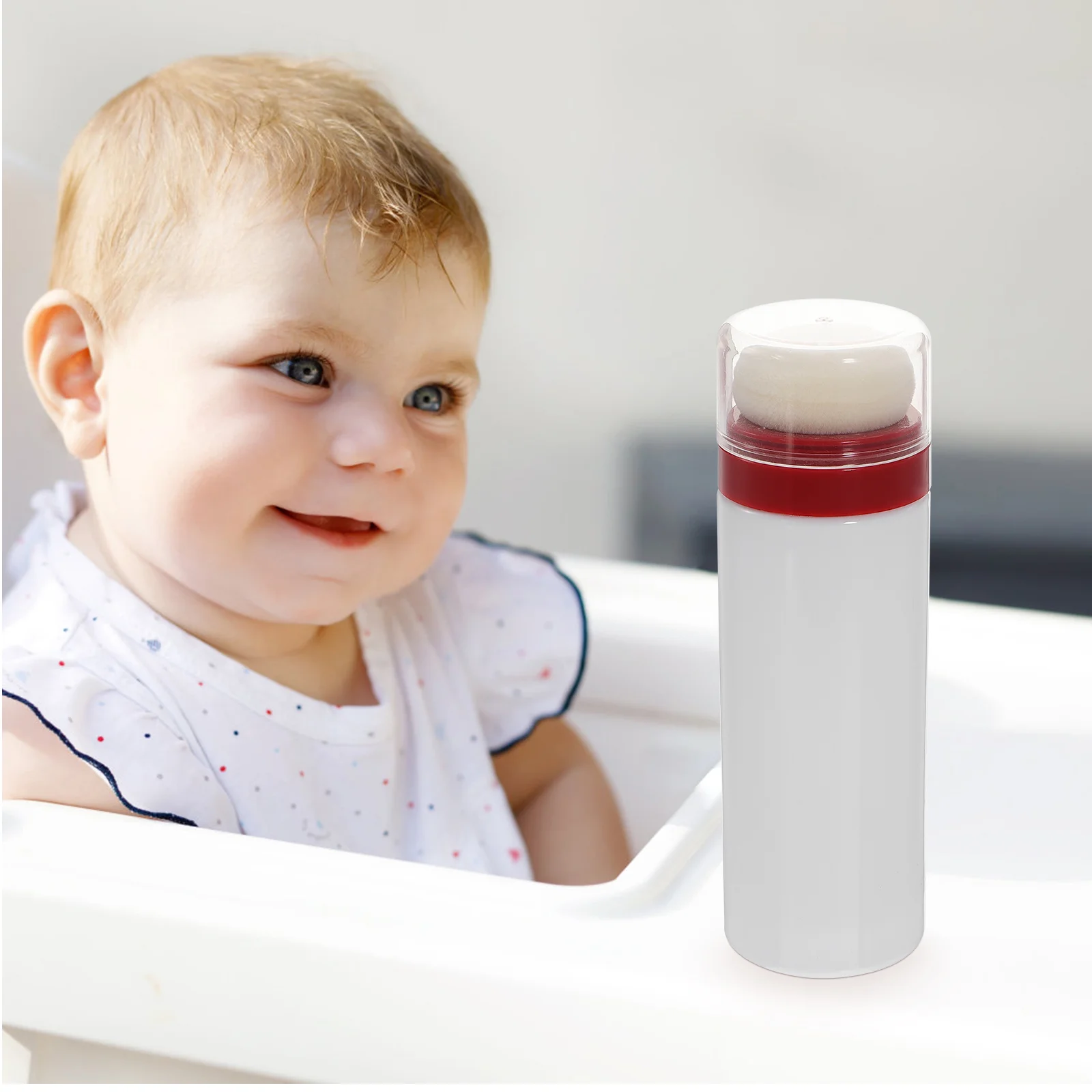 2 Pcs Baby Powder Baby Talcum Powder Bottle Gifts for New Mom Portable Puff Storage Body Holder