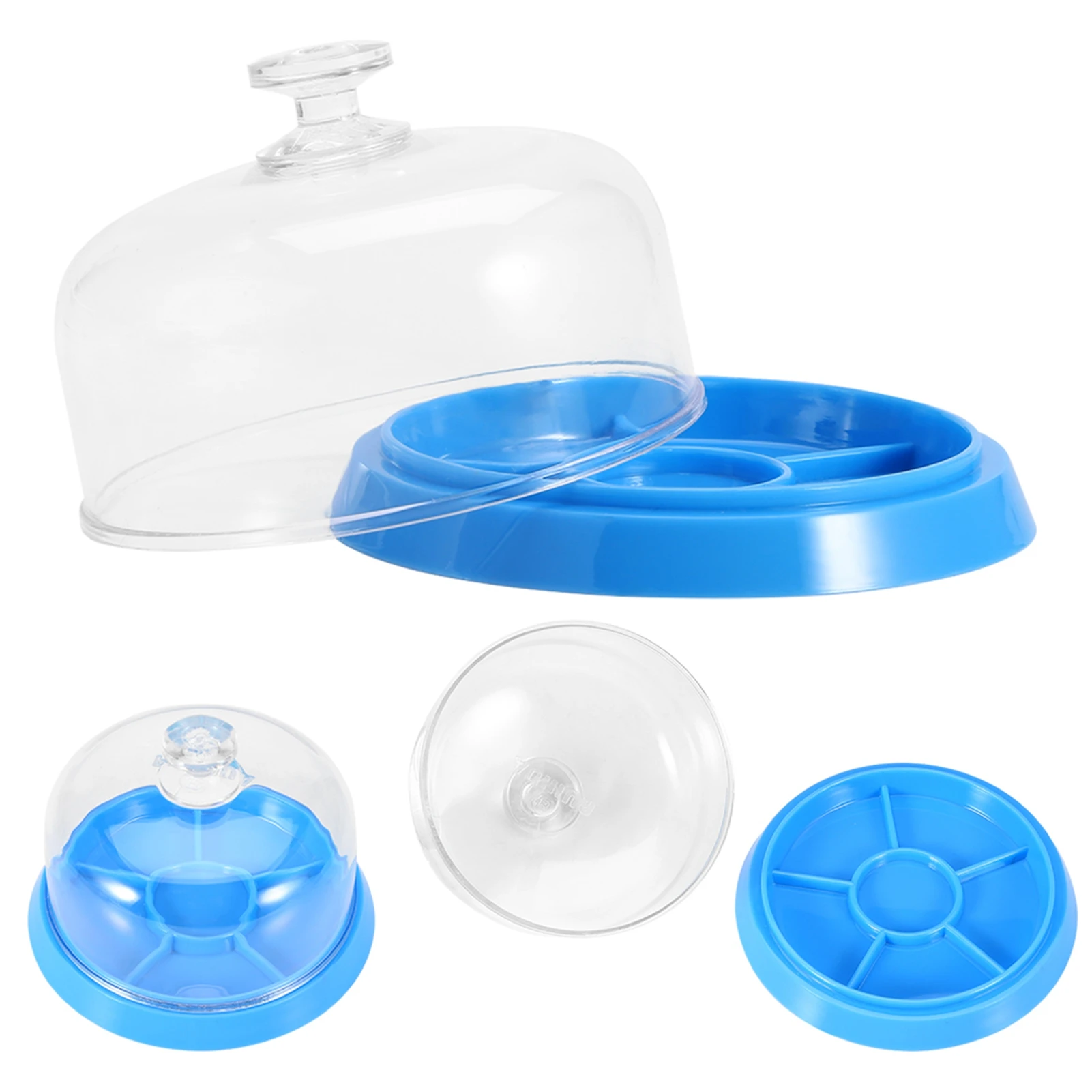 6 Slots Watch Movement Accessory Dust Cover Plastic Tray Repair Tool Watch Dust Cover Watch Dust Tray