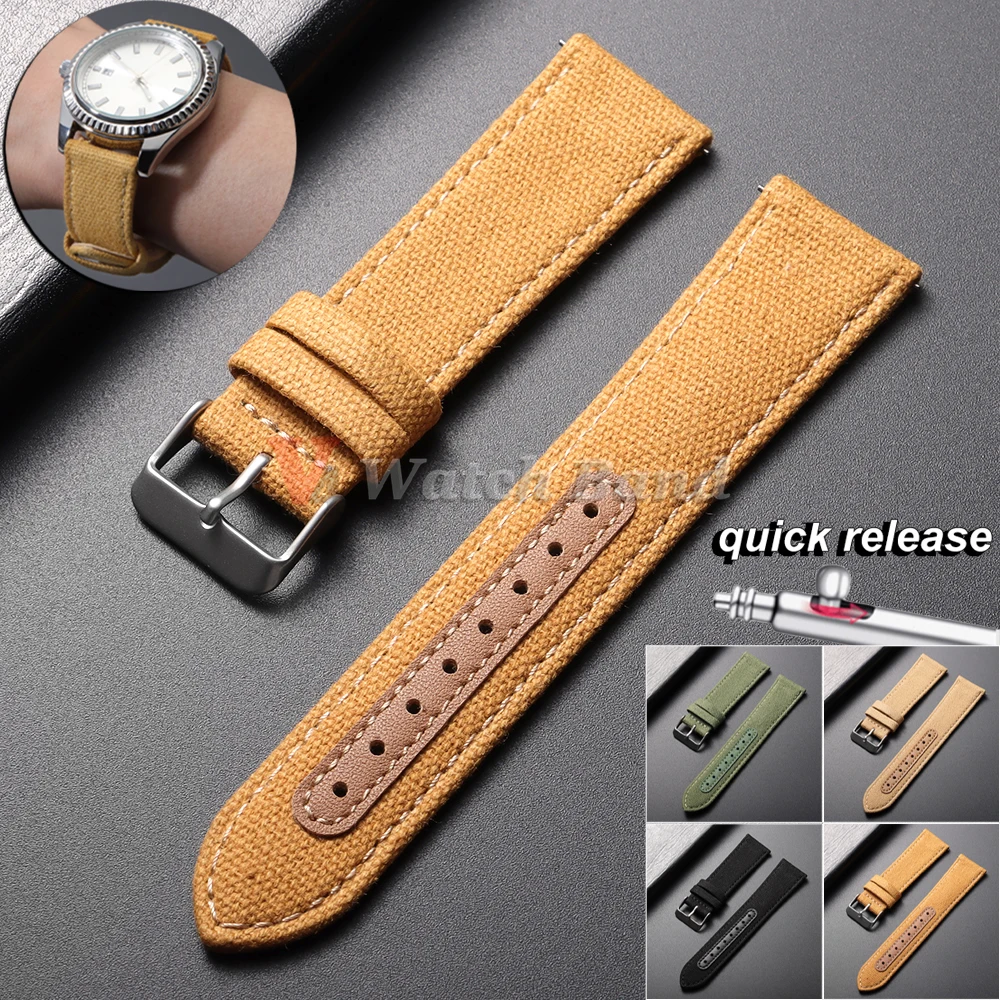 20mm 22mm Nylon Uhrenarmband für Seiko Army Military Canvas Woven Nylon Strap Damen Herren Sportuhrenarmbänder Schnellverschluss-Armband