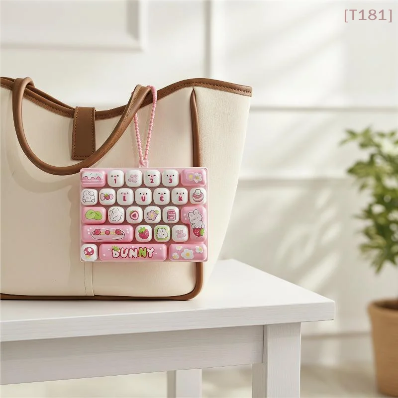 [E] 1Pcs Cute Keyboard Shaped Fidget Toy, Stress Relief Press Decompression Toy, Anxiety Relief Desk Decor For Adults