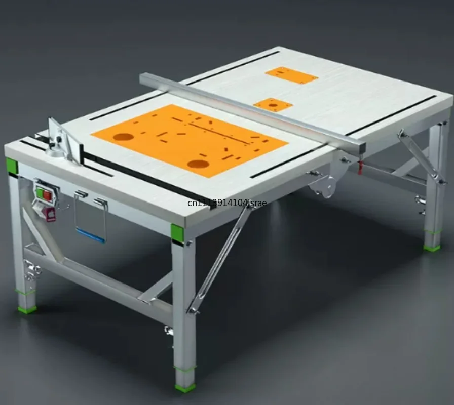For Portable Folding Lifting Woodworking Flip‑Over Table Saw Multifunctional Push Cutting Saw Workbench