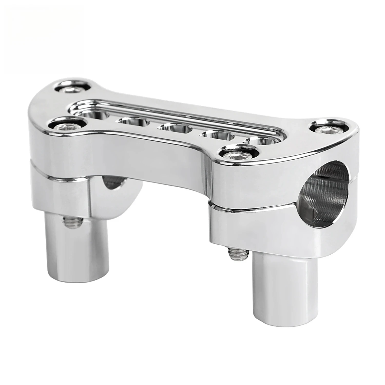 

2" Handlebar Risers 1" Top Clamp For Harley Road King FLHR FLHP Softail Slim FLS FXSTC FLSTN V-Rod Classic FLHRC Police