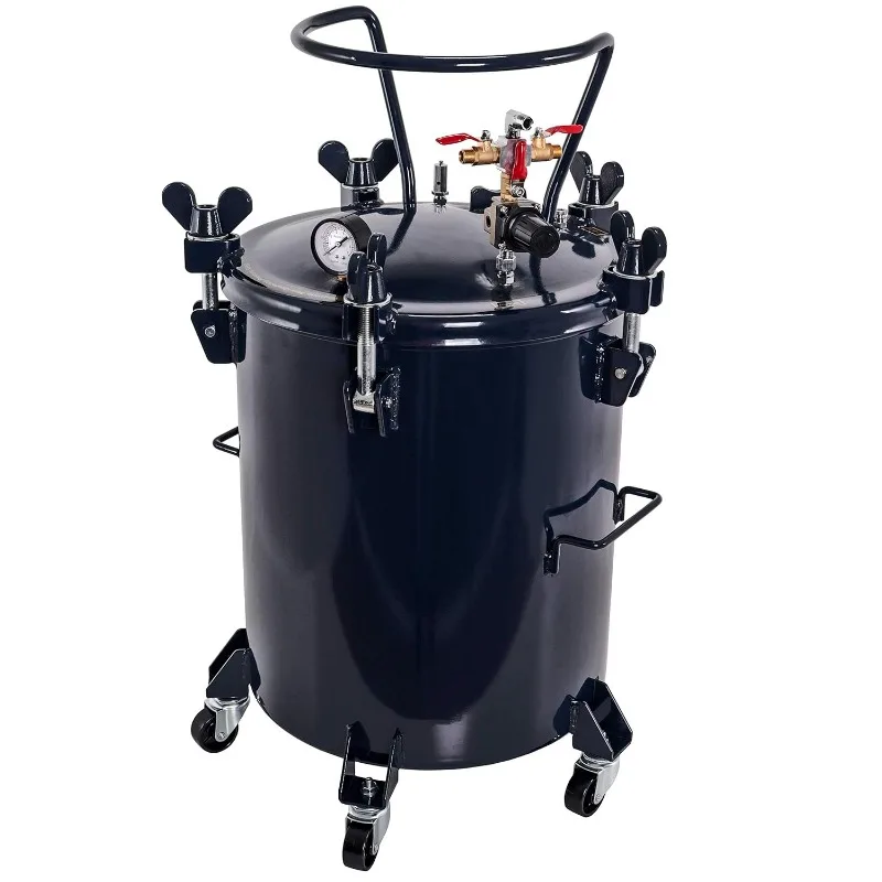 

10 Gallon (38 Liters) Pressure Pot Tank for Resin Casting - Heavy Duty Powder Coated Pot with Air Tight Clamp On Lid,