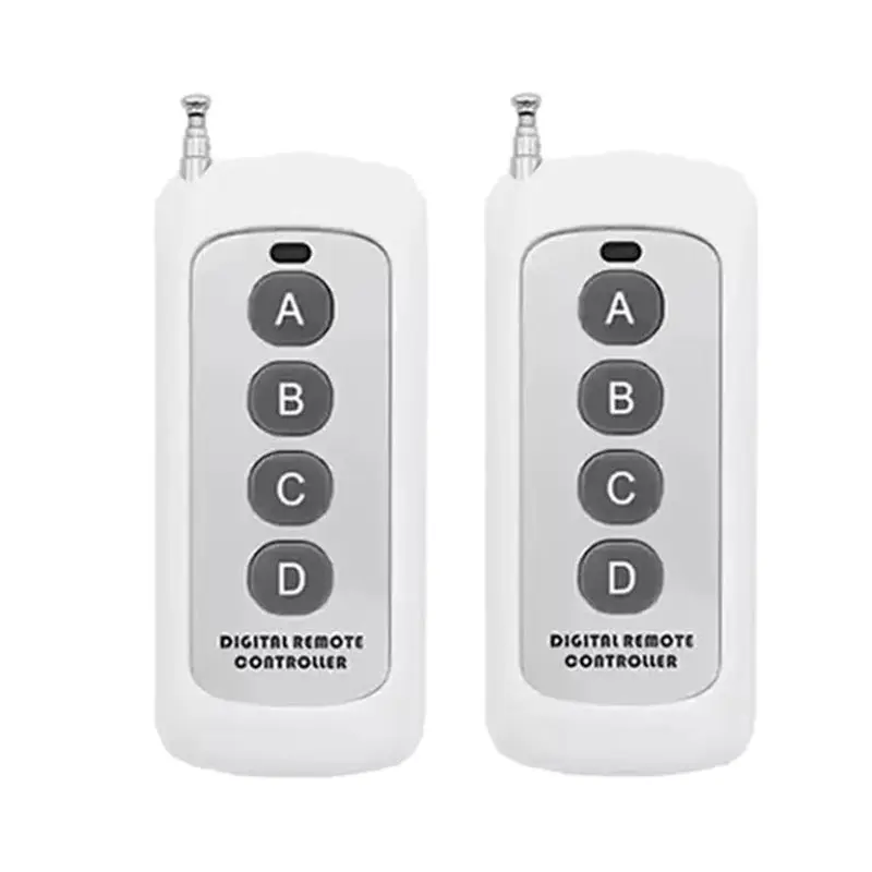 B27B EV1527 Learning Code 2Pcs Wireless Remote Control Module With Antenna 4 Button Control 1000M Long Range Opener ABCD
