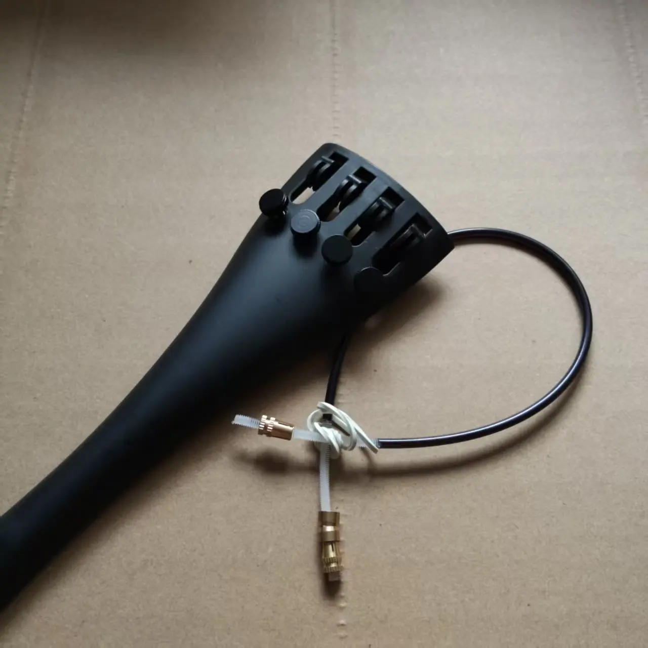 1PC Cello Tailpiece with 1 PC Nylon Tail Gut 1/4 or 1/2 or 3/4 or 4/4 Size