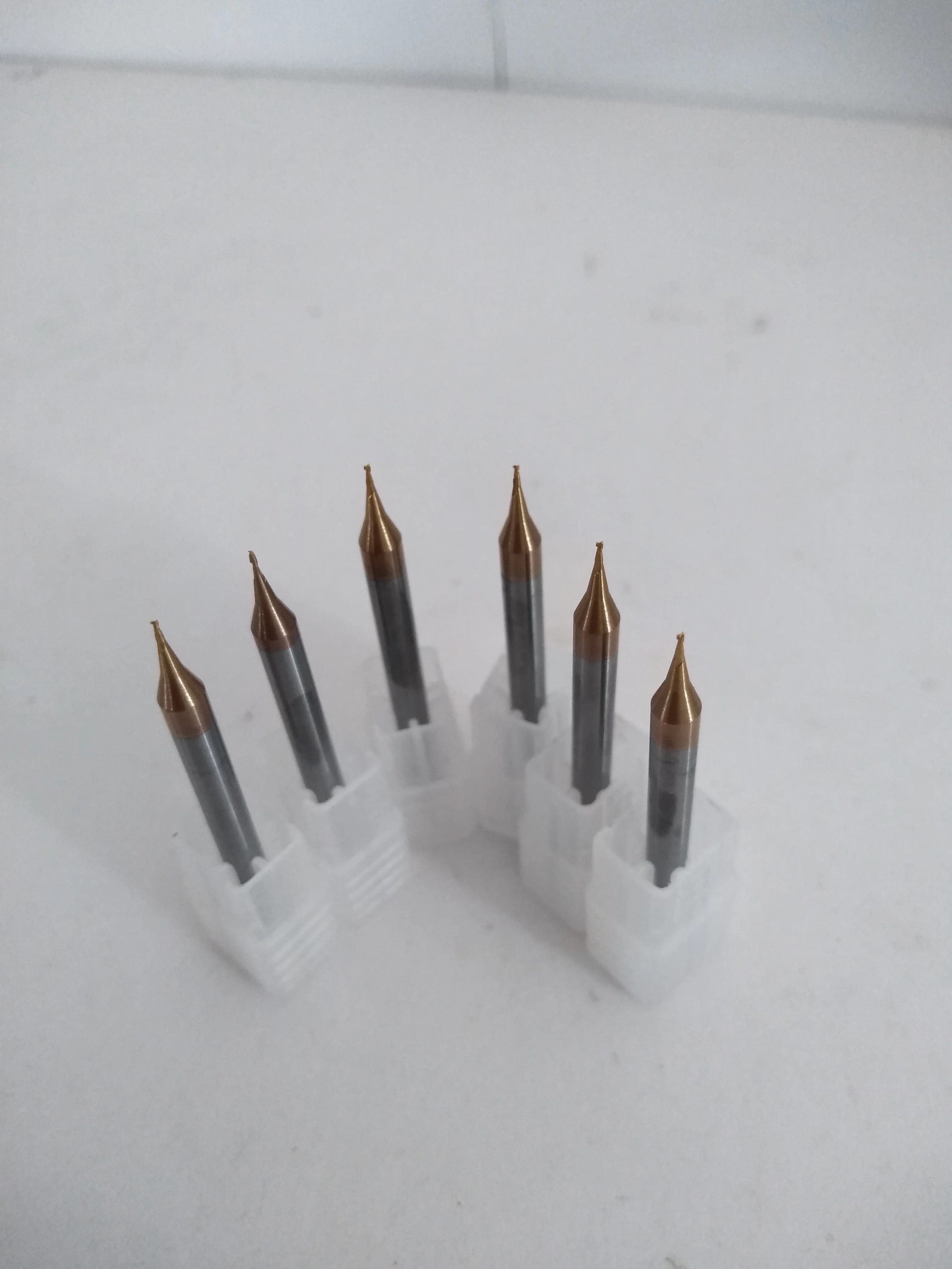 D0.2 D0.3 D0.4 D0.5 D0.6 D0.7 D.9*D4*50 *2 F HRC55 Tungsten Square End Mills Spiral Bits Carbide CNC Flat Endmill Router Bits