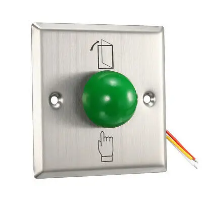 

Кнопка открывания двери, кнопка выхода, панель переключателя NO/NC/COM, 86 мм x 86 мм, 12 В, 3 А