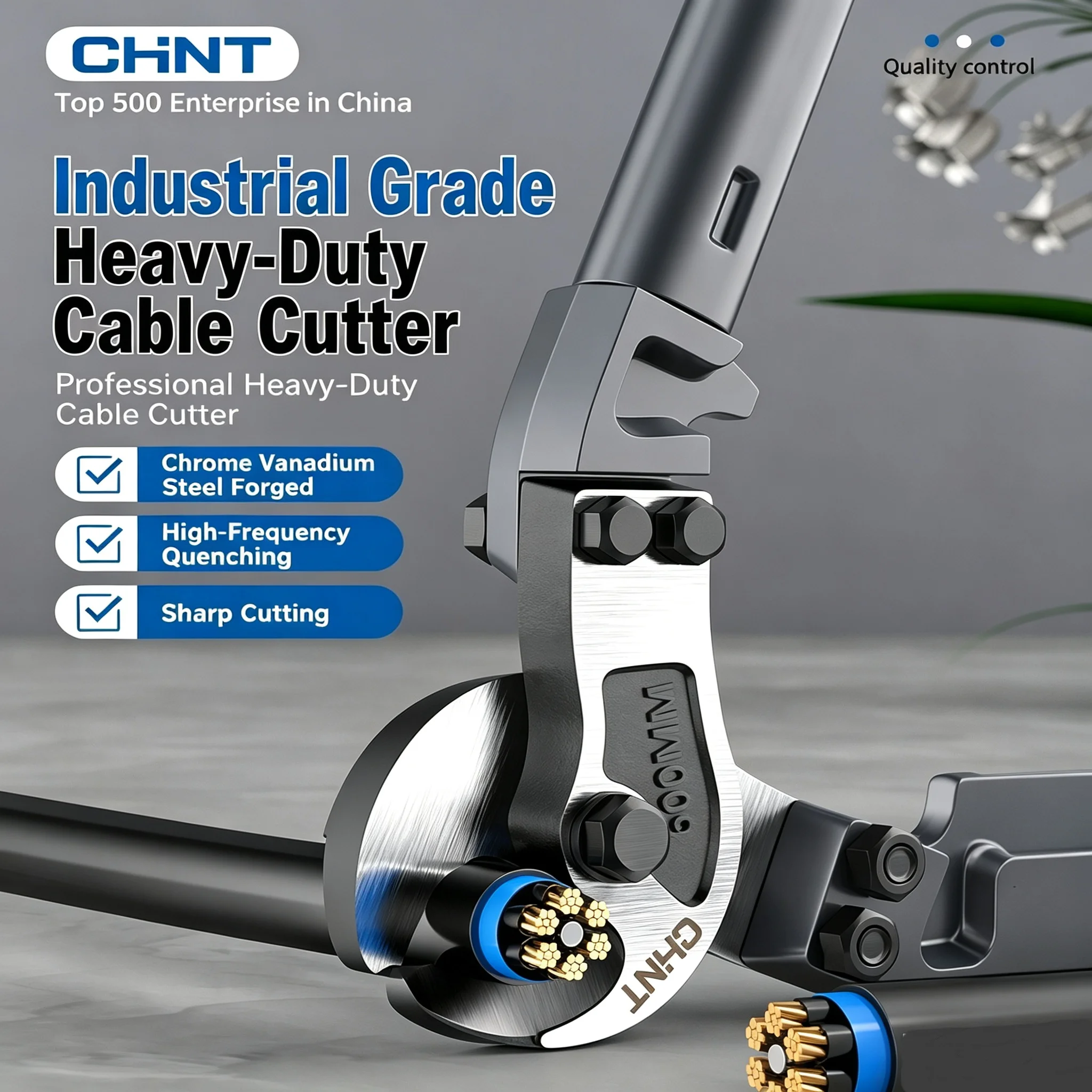 Heavy Duty Industrial Cable Cutter Plier Thickened Blade Wire Rope Cutting Scissors for Copper Aluminum Cable