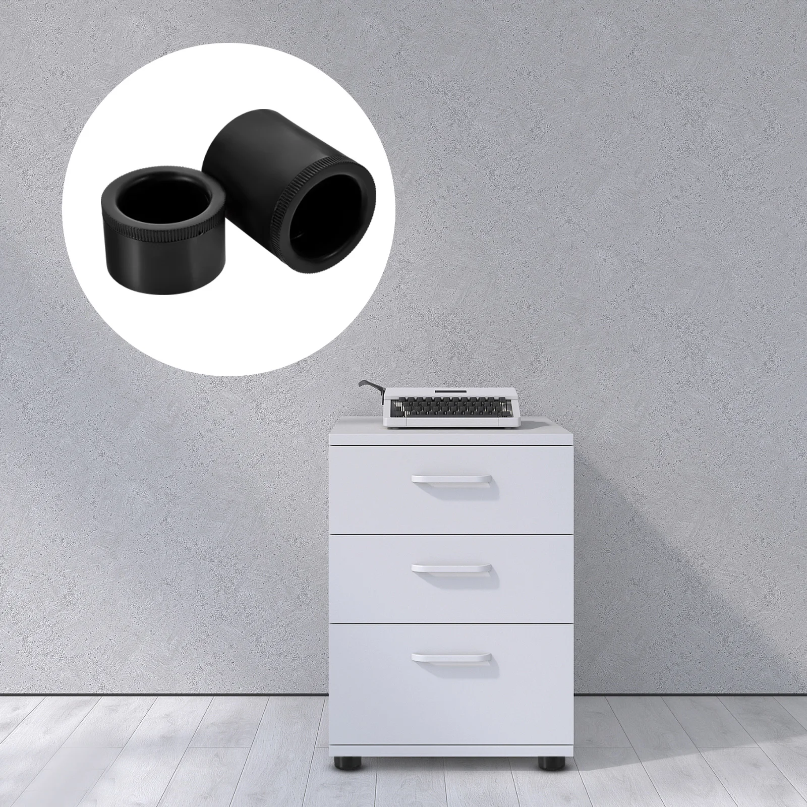 

4 Pcs Furniture Adjustable Legs 30x50 45x50 Black Round Replacement Parts Desk Feet Strong Durable Sofa Table Cabinet Leg