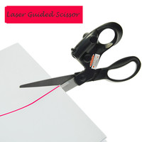 Professional Sewing Laser Guided Scissors, Infrared Laser Scissors with Battery for Home Crafts Packaging Fabric Cutting