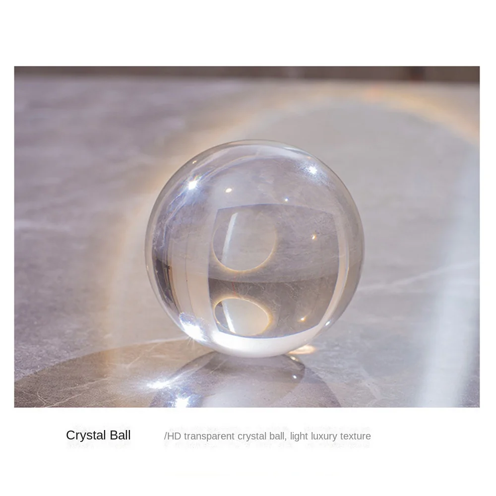 Fine Craftsmanship Leaf Ball Ornaments Non-slip Luxury Crystal Ball Table Decoration Vivid Details Artwork Rust-proof