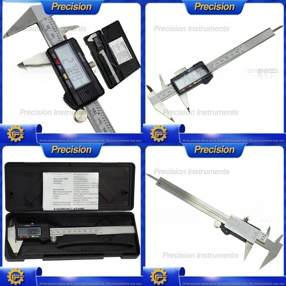 

2026 Digital Caliper 150mm 0.01mm Precision Stainless Steel Jaw Vernier Caliper for Measuring Tool