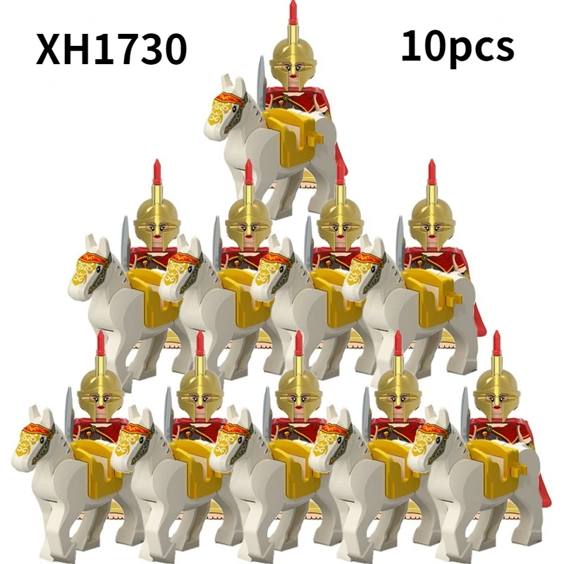 

X0316/10 PCS Spartan Soldier Set, Bricks, Helmet, Armor, Weapon Children Assembles Toy Bricks Gift