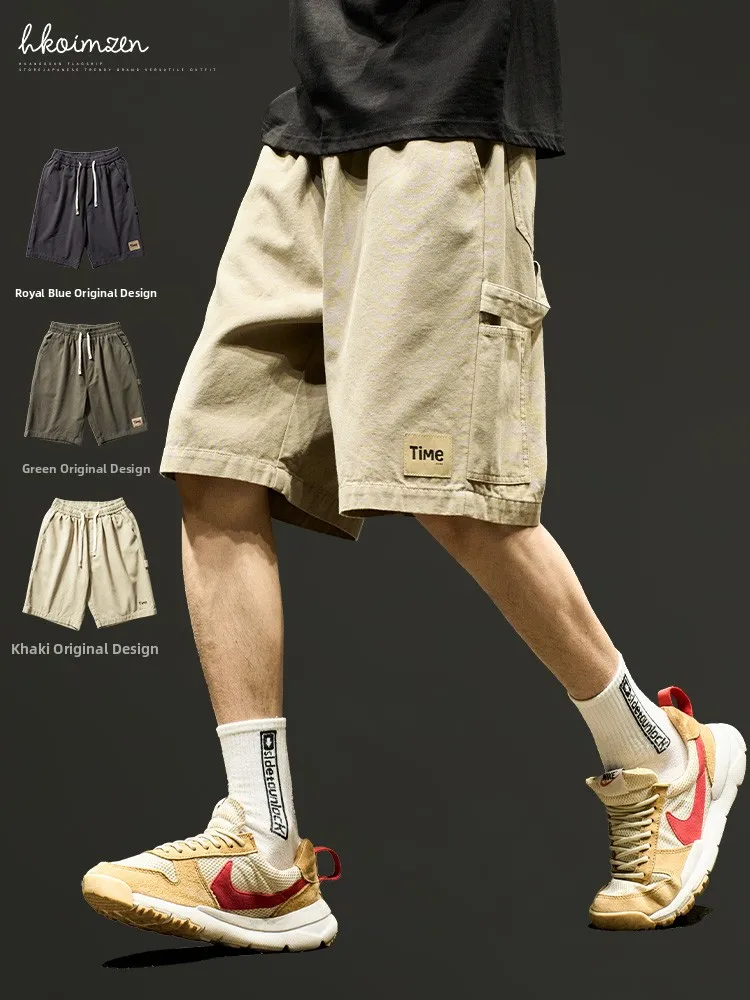 

Casual Workwear orts Men's Summer 2025 New High Street Cool Functional Five-Point American Trendy Brand Boys' Mid-Length Pants