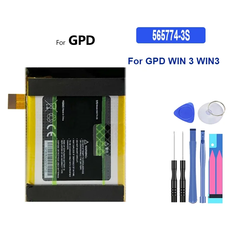 3950mAh Laptop Battery for GPD WIN 3, Model 565774-3S